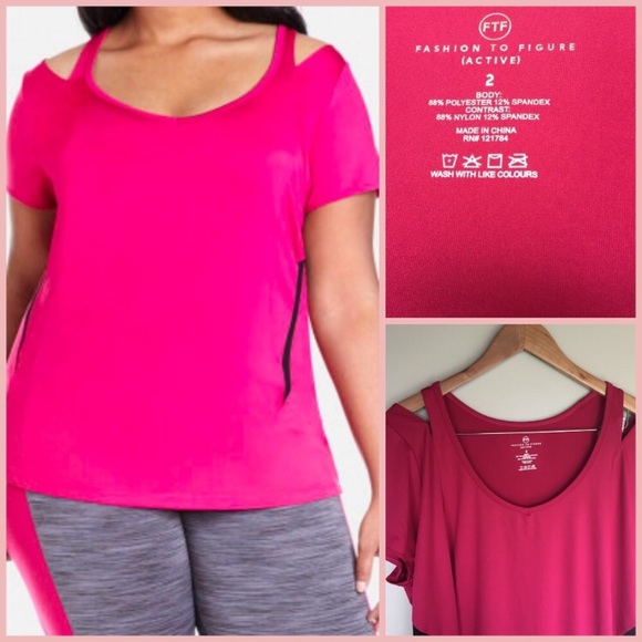 Fashion to Figure Tops - NWT Women’s 2X Pink Active Top